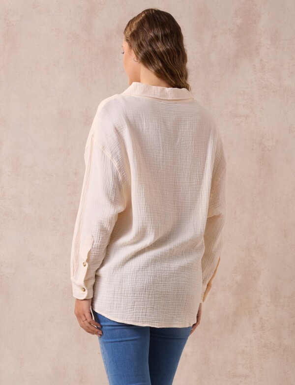 Camisa Bolsillo BEIGE