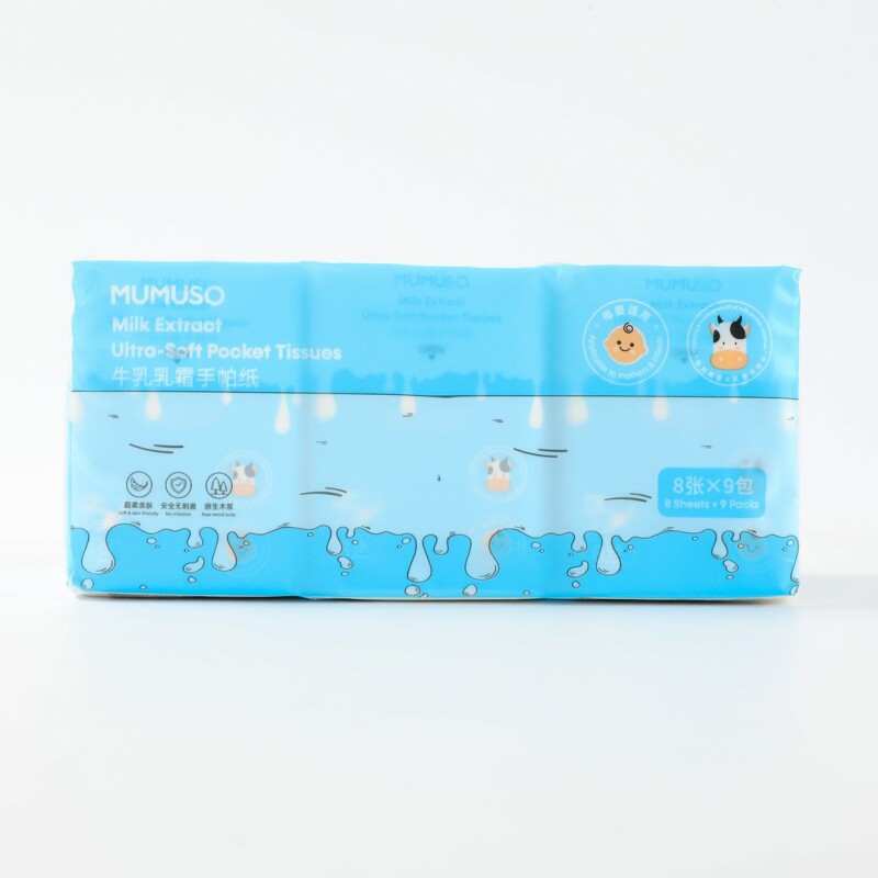 PAÑUELOS DE BOLSILLO ULTRA SUAVES CON EXTRACTO DE LECHE PAÑUELOS DE BOLSILLO ULTRA SUAVES CON EXTRACTO DE LECHE
