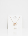 Cadena Corta con Dije Strass Collar Con Dije De Cubic Zirconia - Dorado
