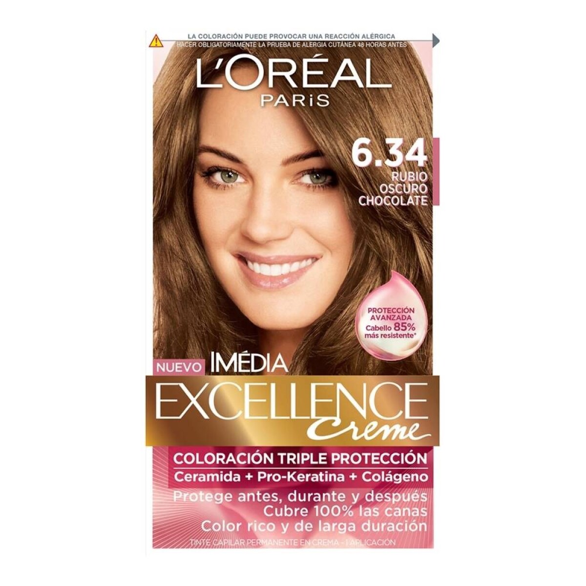 Tinta L´oreal Excellence 6.34 Chocolate 
