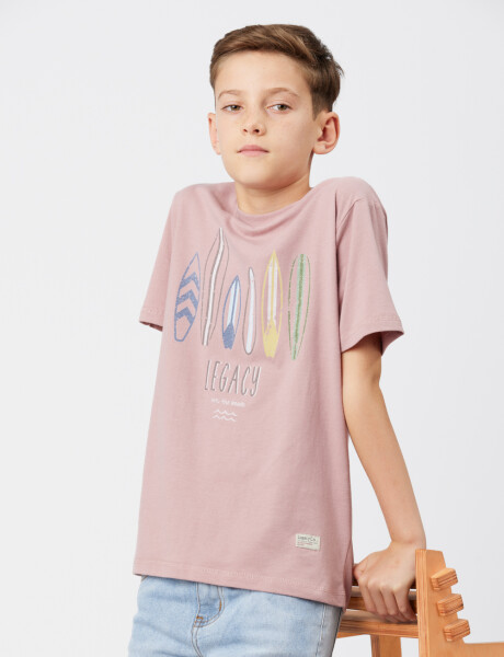 REMERA ESTAMPADA Rosado