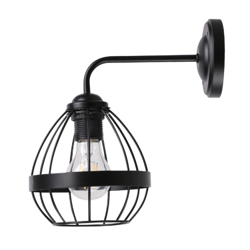 "APLIQUE 1 LUZ ""MAYA"" NEGRO REJILLA E27 60W" "APLIQUE 1 LUZ ""MAYA"" NEGRO REJILLA E27 60W"