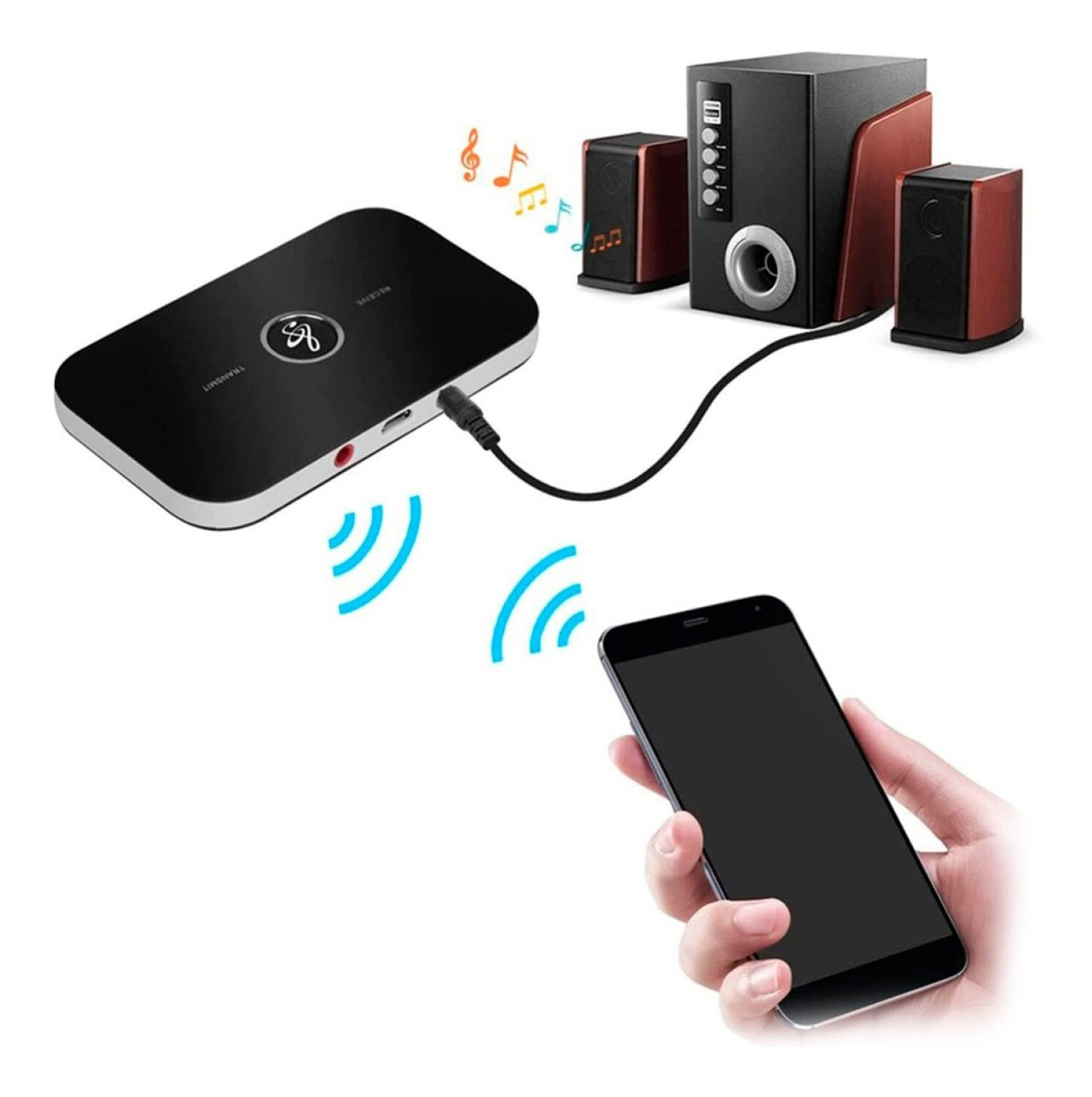 Emisor Bluetooth 5 Audio Conexion Tv Transmisor Parlante