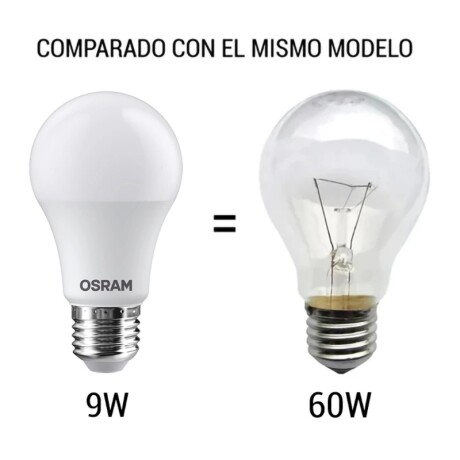 LAMPARA LED OSRAM 9W - 3000K Lámpara LED E27 9W Luz Fría OSRAM