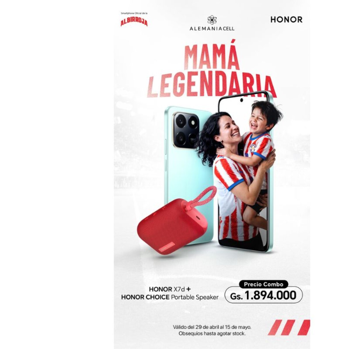 Combo Mama Honor X7D + Honor Choice Portable 