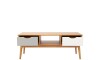 Mesa de Living Nordica Roble/Gris claro/Blanco