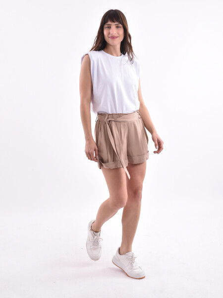 SHORT FLORENCE BEIGE OSCURO