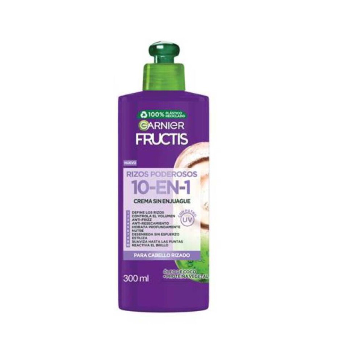 Crema para Peinar Garnier Fructis 10 en 1 Rizos Poderosos 300ml 