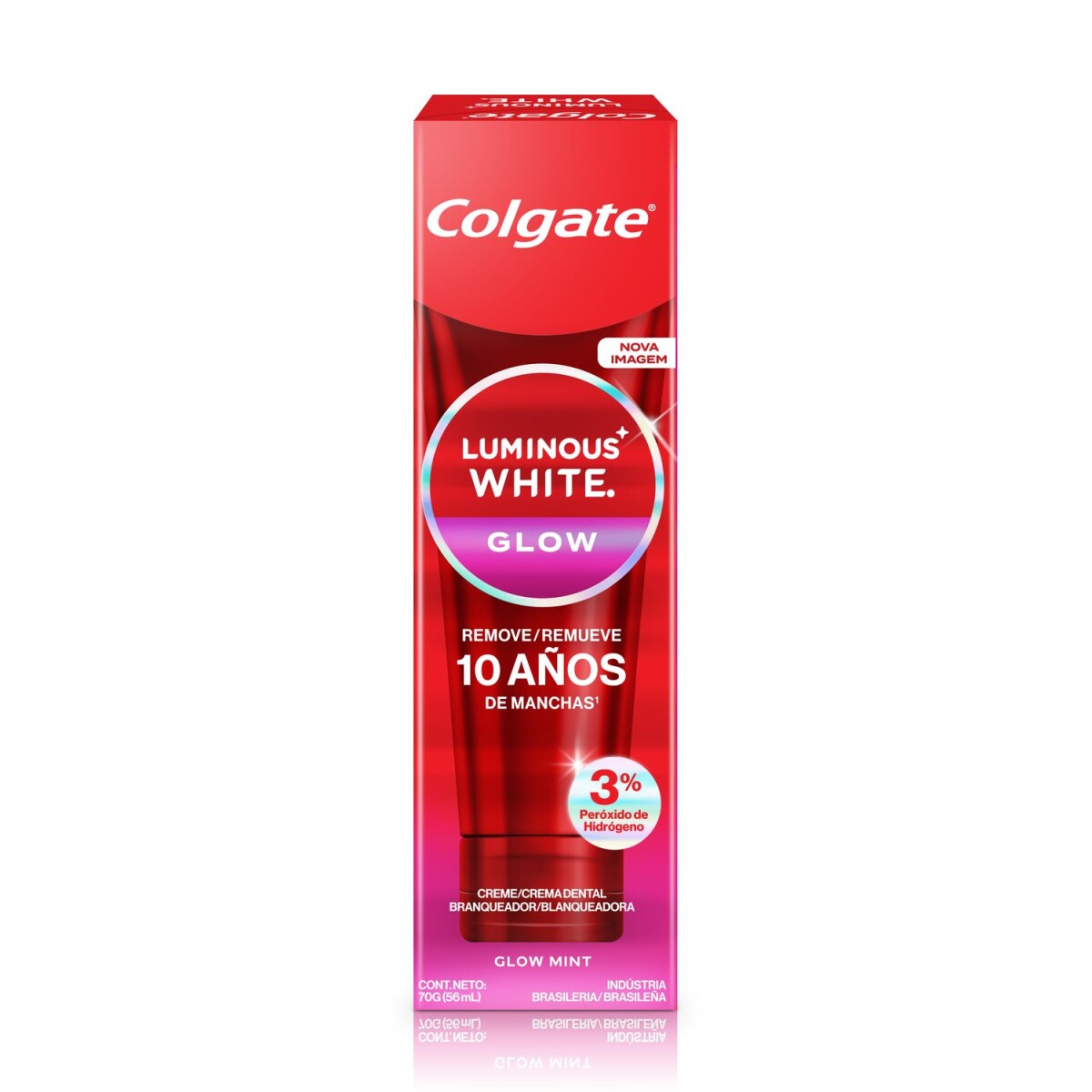 Pasta de Dientes Luminous White Glow Mint 70 g - Colgate 