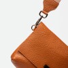 Bandolera Olivia En Cuero Graneado Marron