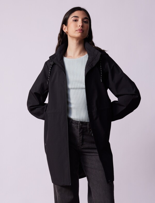 Gabardina Water Repellent NEGRO