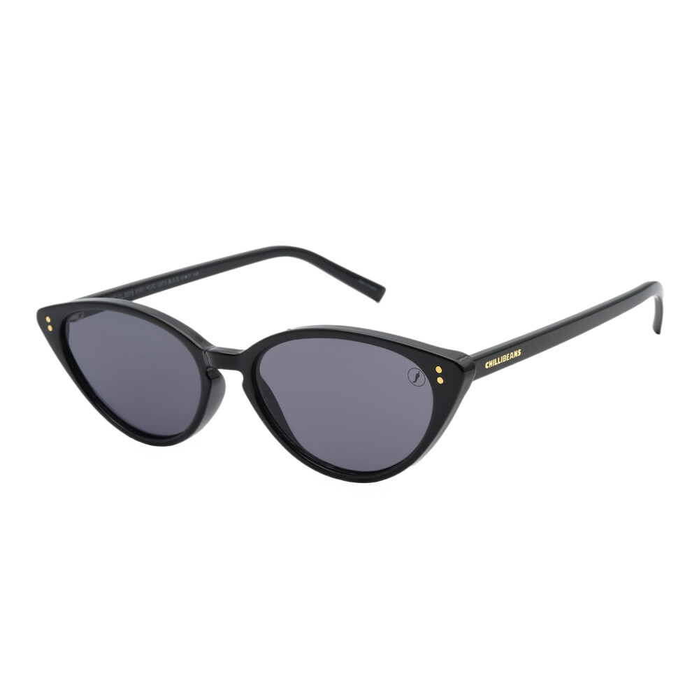 Lentes De Sol Policarbonato Chilli Beans Cat Negro/Negro