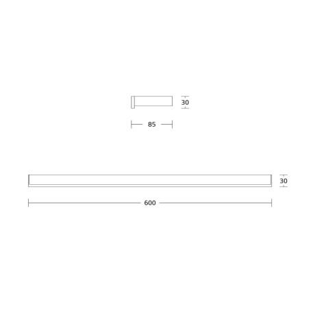 TOALLERO RECTANGULAR METAL LATON CROMADO BRILLO 60CM CROMO
