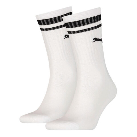 Crew Heritage Stripe - Unisex White