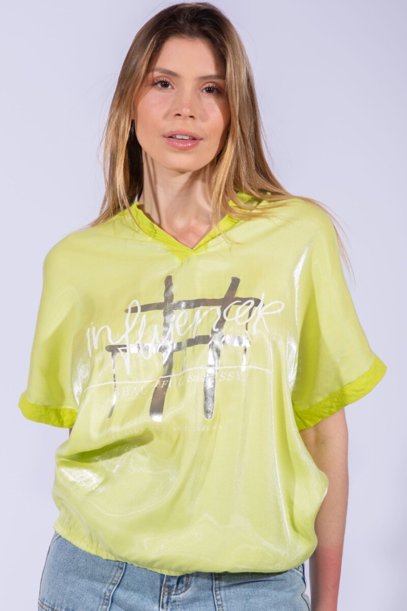 Blusa Influencer Verde Manzana