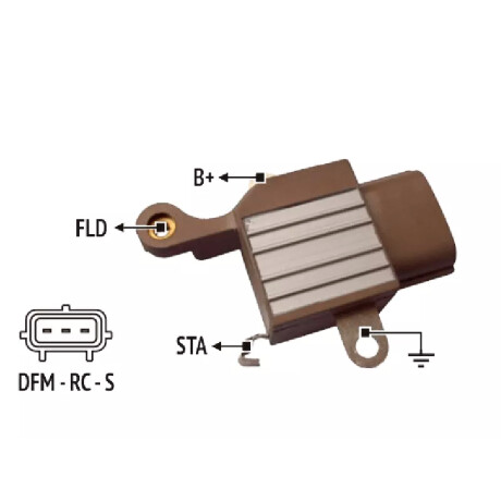 REGULADOR VOLTAJE TOYOTA ALT. HILUX 2012 DENSO=IN.6343 NOSSO REGULADOR VOLTAJE TOYOTA ALT. HILUX 2012 DENSO=IN.6343 NOSSO