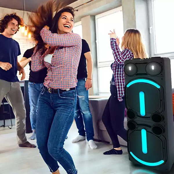 Parlante Philips Tax5708 Altavoz Bluetooth Para Fiestas PARLANTE PHILIPS TAX5708 2X12 TORRE