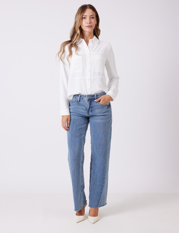 Jean Wide Leg Cortes JEAN CLARO