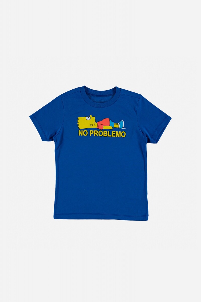 Camiseta niño Simpsons - AZUL FRANCIA 