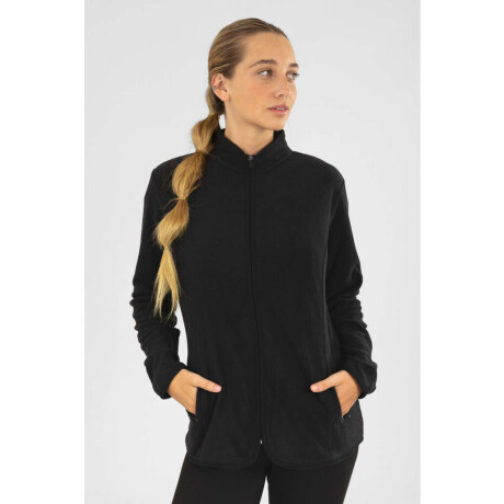 Campera polar mujer black Negro