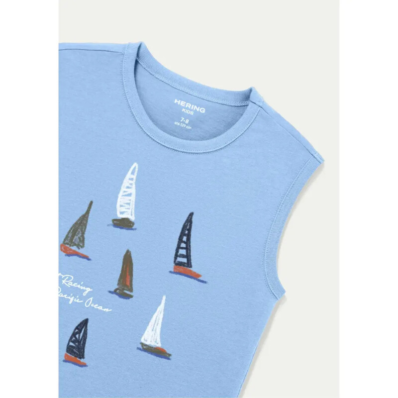 CAMISETA REGATA MASC AZUL CLARO