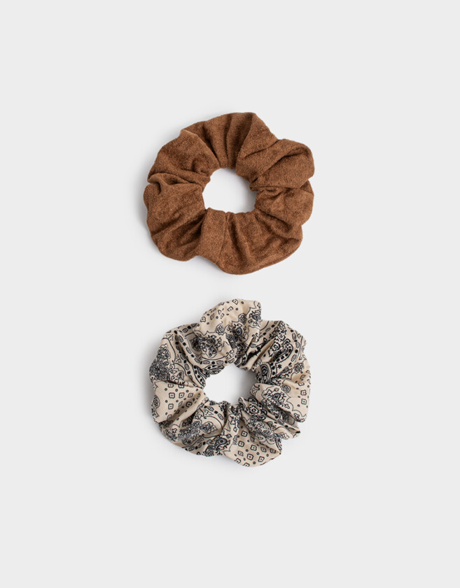 Skunzies Set por 2 Scrunchie - Combinacion Bicolor