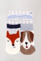 Pack x2 medias bebè con diseño con abs Print 1