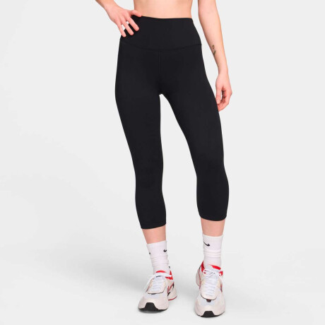 Pantalón Largo Nike One High-Waisted Crop Leggings De Mujer Negro