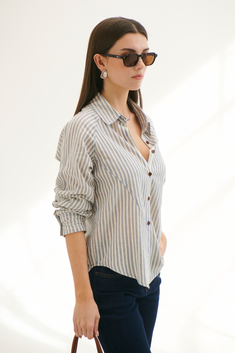 CAMISA BRUNA AZUL