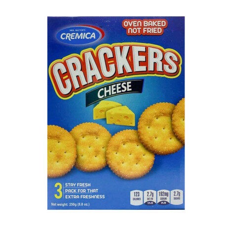 SNACK MINI CRACKER CREMICA 250G CHEESE SNACK MINI CRACKER CREMICA 250G CHEESE