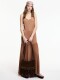 VESTIDO LARGO Marron