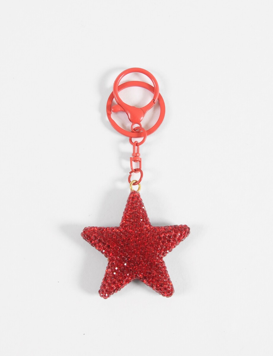 Llavero shiny star - rojo 