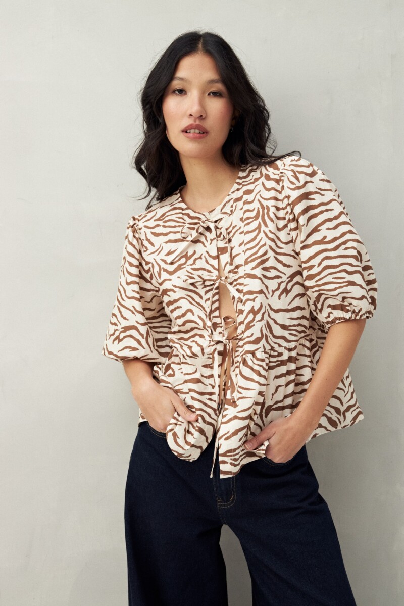 BLUSA WYNN PRINTED Almendra