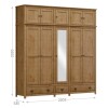 Ropero Topazio 10 Puertas 3 Cajones Nogal 9139n Ropero Topazio 10 Puertas 3 Cajones Nogal 9139n