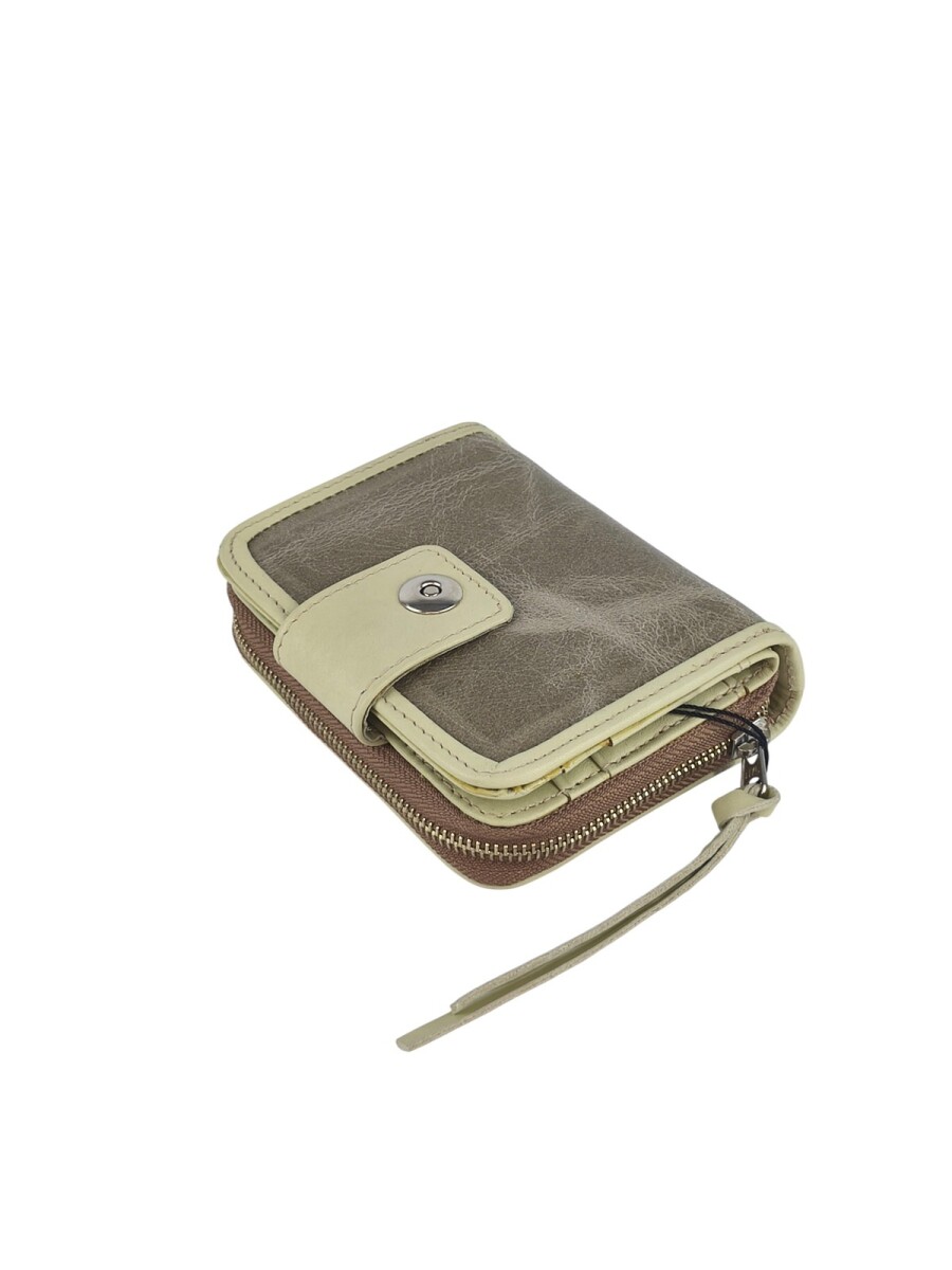 Monedero de Lujo en Cuero Auténtico – Máxima Organización Interior - Verde 