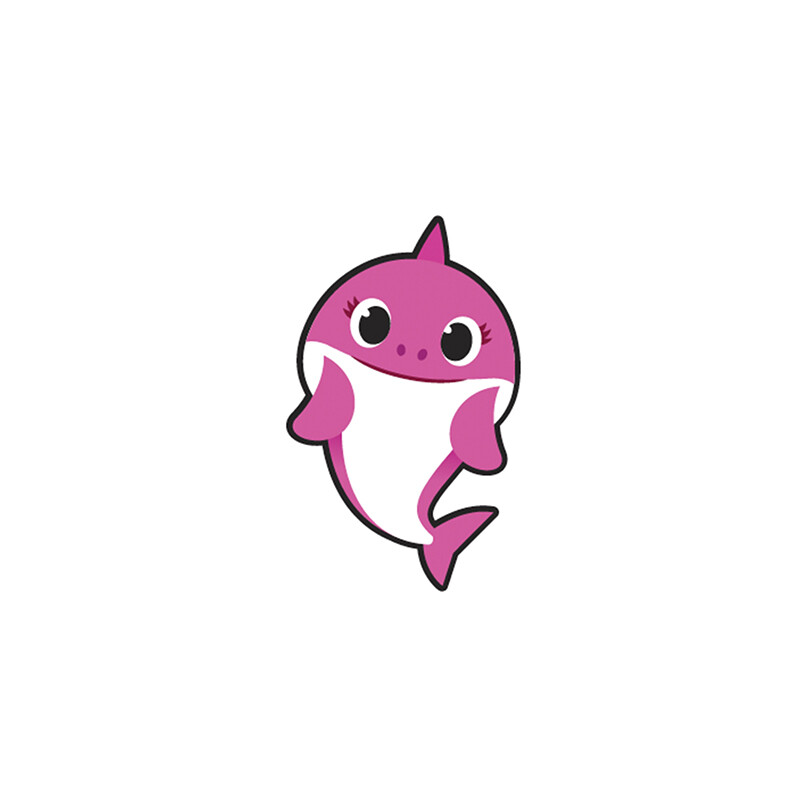 Jibbitz™ Charm Mommy Shark Rosa
