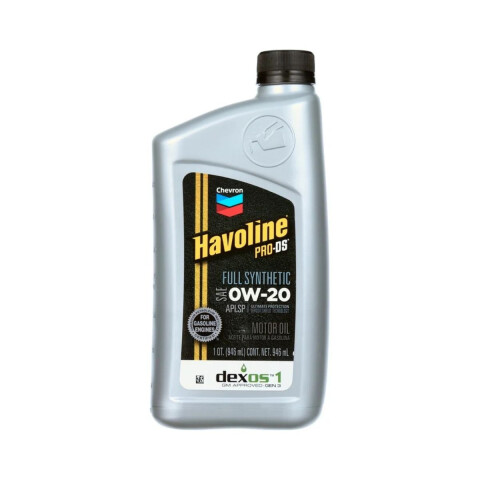 ACEITE 0W20 HAVOLINE PRO DS 1LT Aceite 0w20 Havoline Pro Ds 1lt