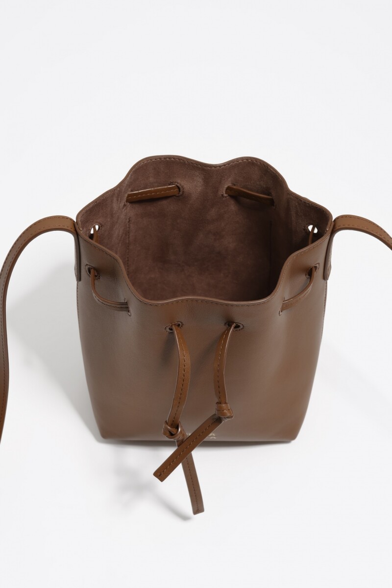 BOLSO BUCKET Marron