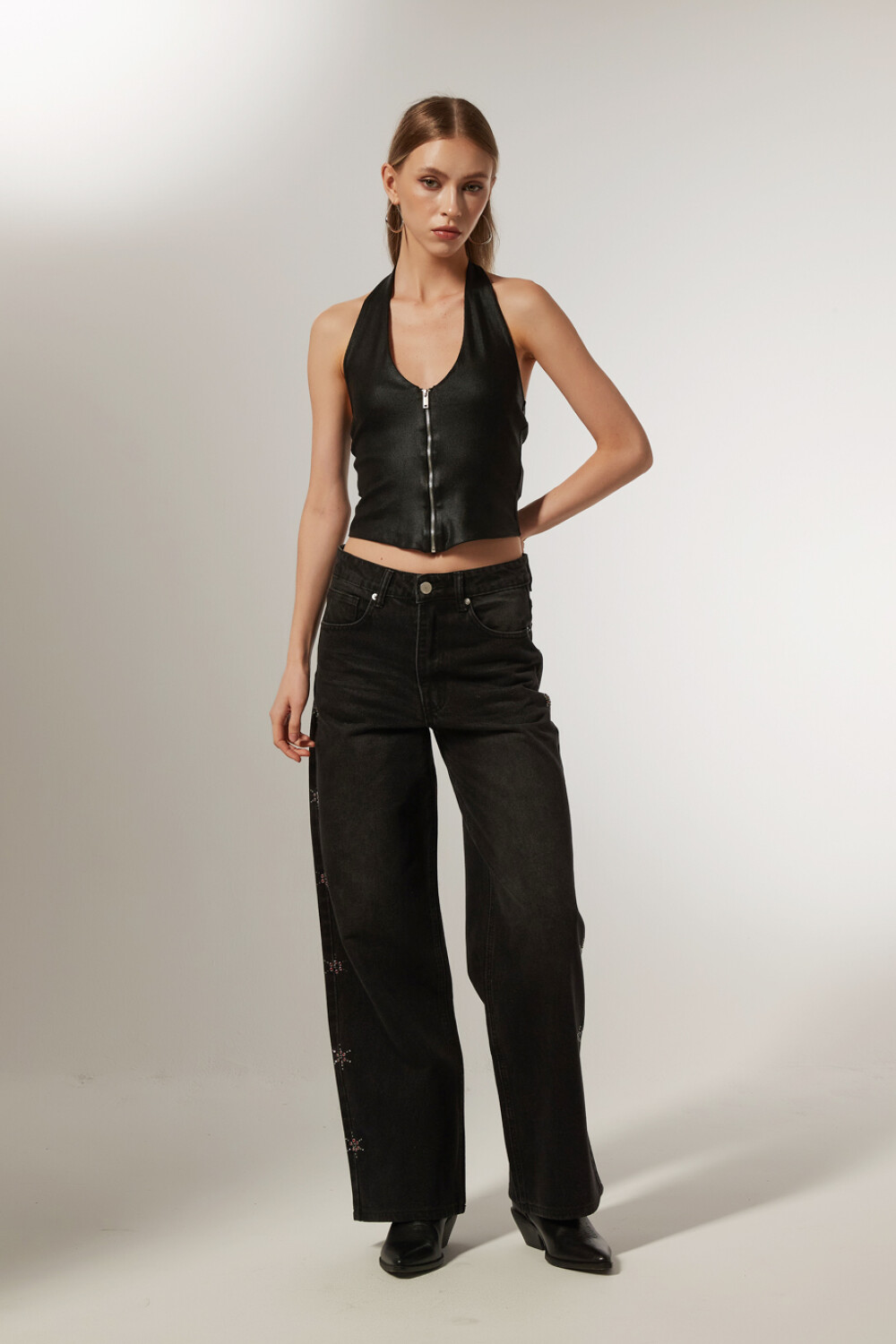 Pantalon Marias Gris Oscuro