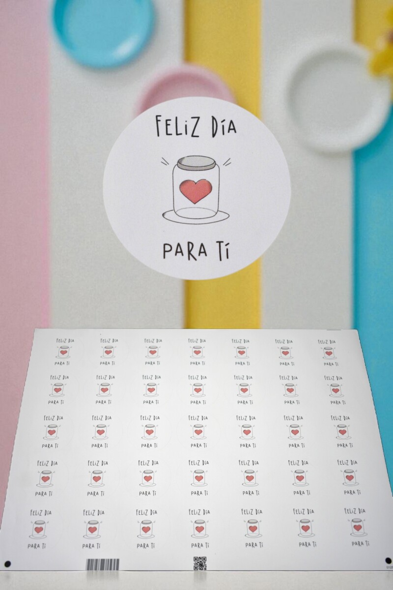 Stickers feliz dia plancha - DISEÑO 1 