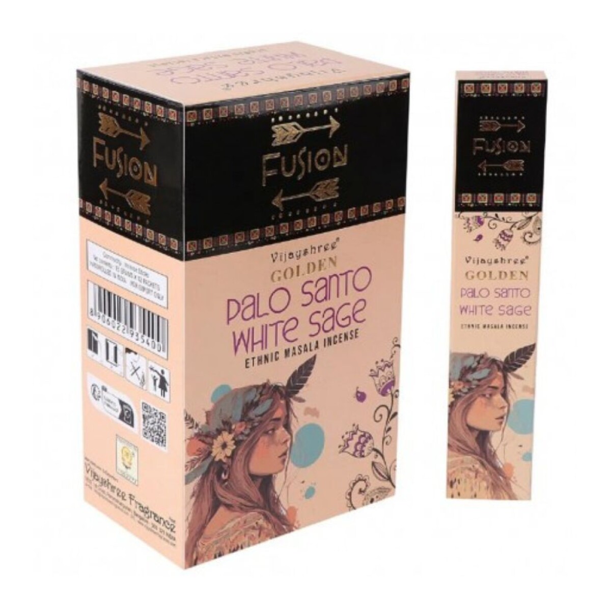 VARITAS VIJAYSHREE CAJA DE MASALA X12 - FUSION - Palo Santo/salvia Blanca 