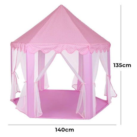 Carpa Casita Casa Infantil Castillo Princesas 140cm Rosa
