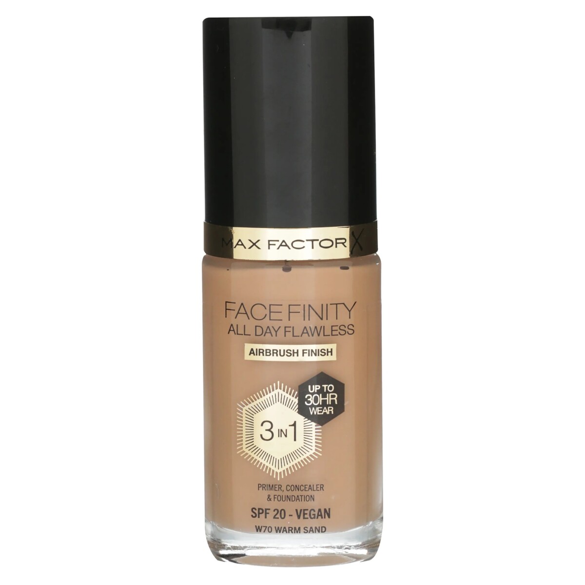 Max Factor Base Facefinity All Day Flawless 3 in 1 W70 Warm Sand 