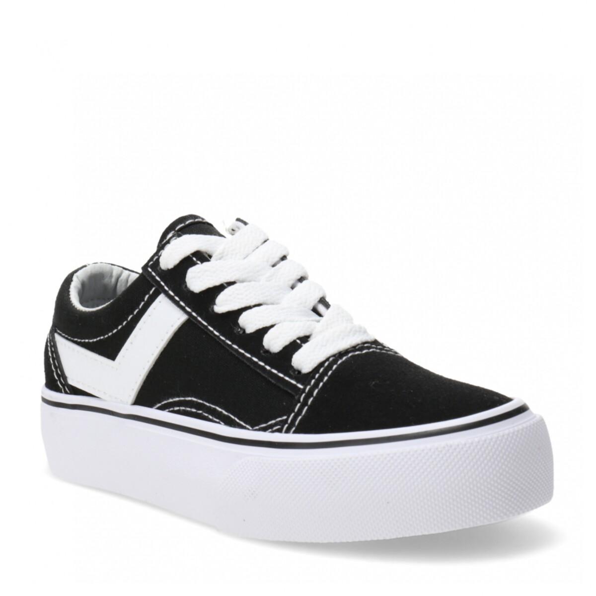 Championes de Niños Pony Old School KIDS Plataforma - Negro 