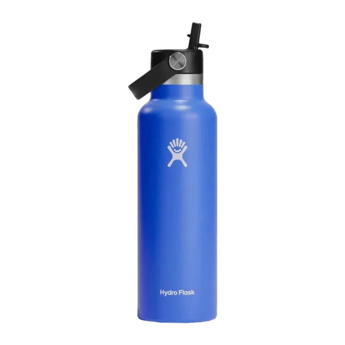 Botella Hydro Flask 21 OZ (0.62 L Standard Flex Straw Cap Cascade - Azul 