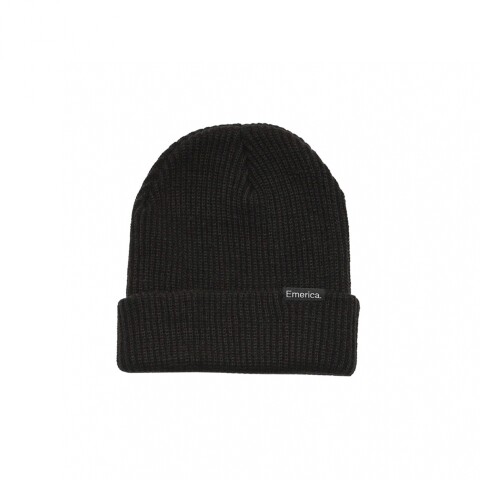 Gorro Emerica Logo Clamp Beanie - Black Black