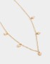 Collares Cortos Corazón Collar Corto Multi Dije Corazón - Dorado