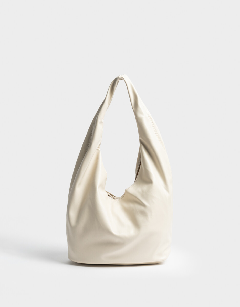 Cartera Hobo Ivory 