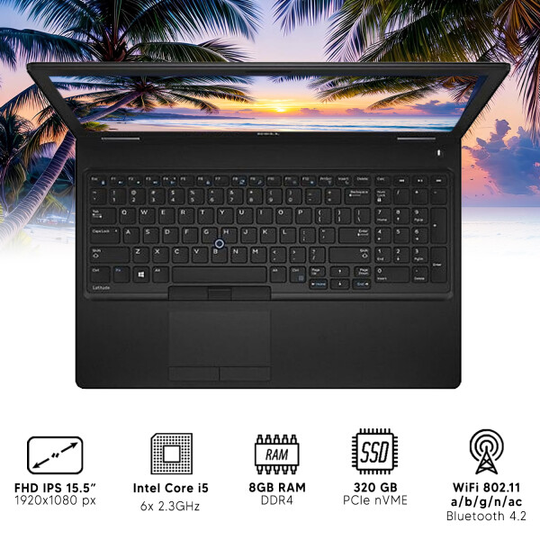 Notebook Dell Latitude 5580 I5 8gb Ram 320gb 15.6" NOTEBOOK RFPL DELL 5580 I5/8/320/15.6"