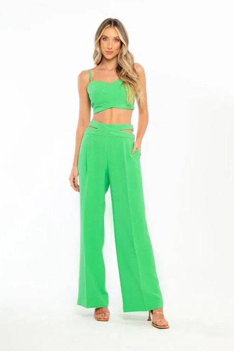 Conjunto Top y Pantalón Verde